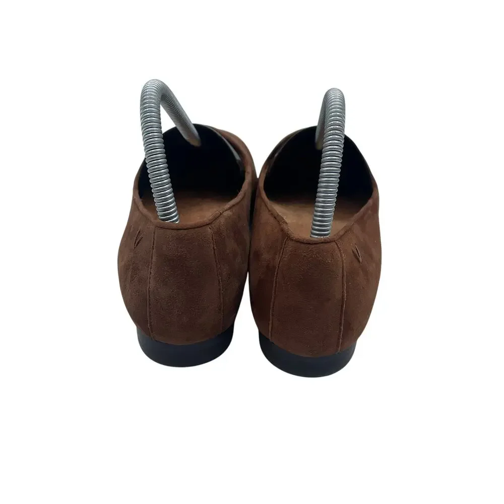 Vionic Willa II Slip On Flats Suede Brown Comfort Casual Womens 7.5